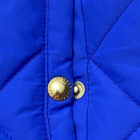 Lauren Ralph Lauren Blue Quilted Jacket Vest Women's Size Small Preppy - Picture 4 of 14
